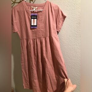 NWT Briggs linen blend dress XS